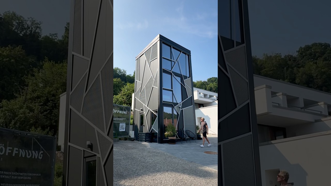 Touring the first Vertical PREFAB HOME in the World! #hometour