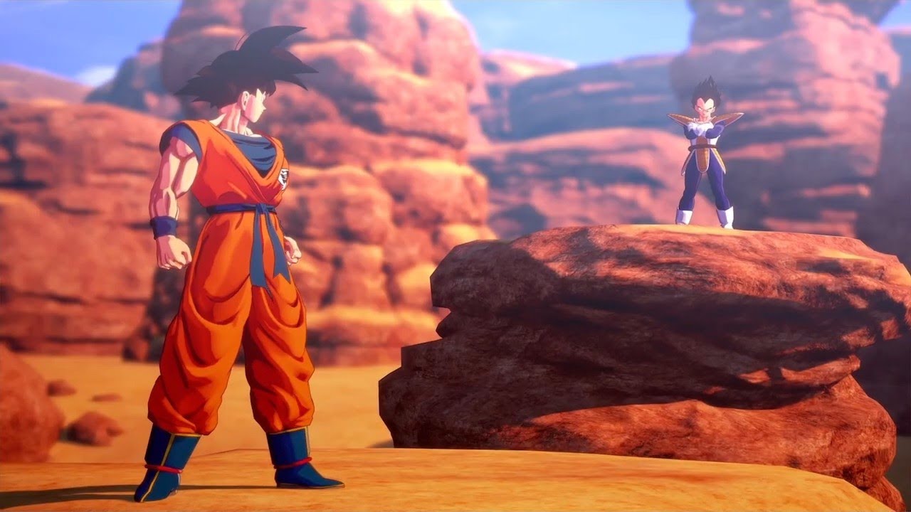 Dragon ball kakarot)Goku vs Vegeta 