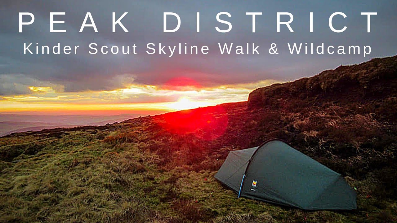 Peak District Kinder Scout Skyline walk & wildcamp