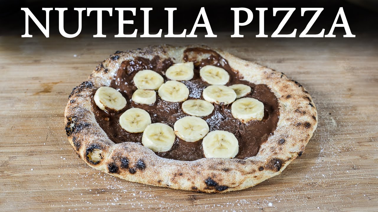 How To Make PERFECT Nutella Pizza In The Roccbox Pizza Oven | Banana Nutella Pizza Recipe Easy