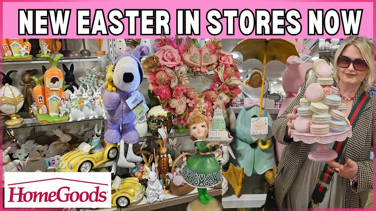 HOMEGOODS NEW EASTER 2025 PLUS NEW ST. PATRICKS DAY AND VALENTINES DECOR| STORE WALK THRU