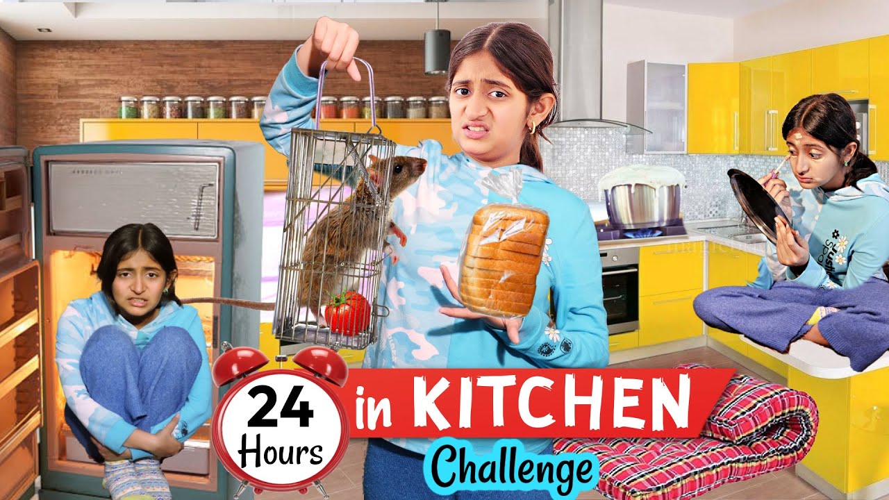 Living in a KITCHEN For 24 HOURS Challenge | Overnight Stay | MyMissAnand