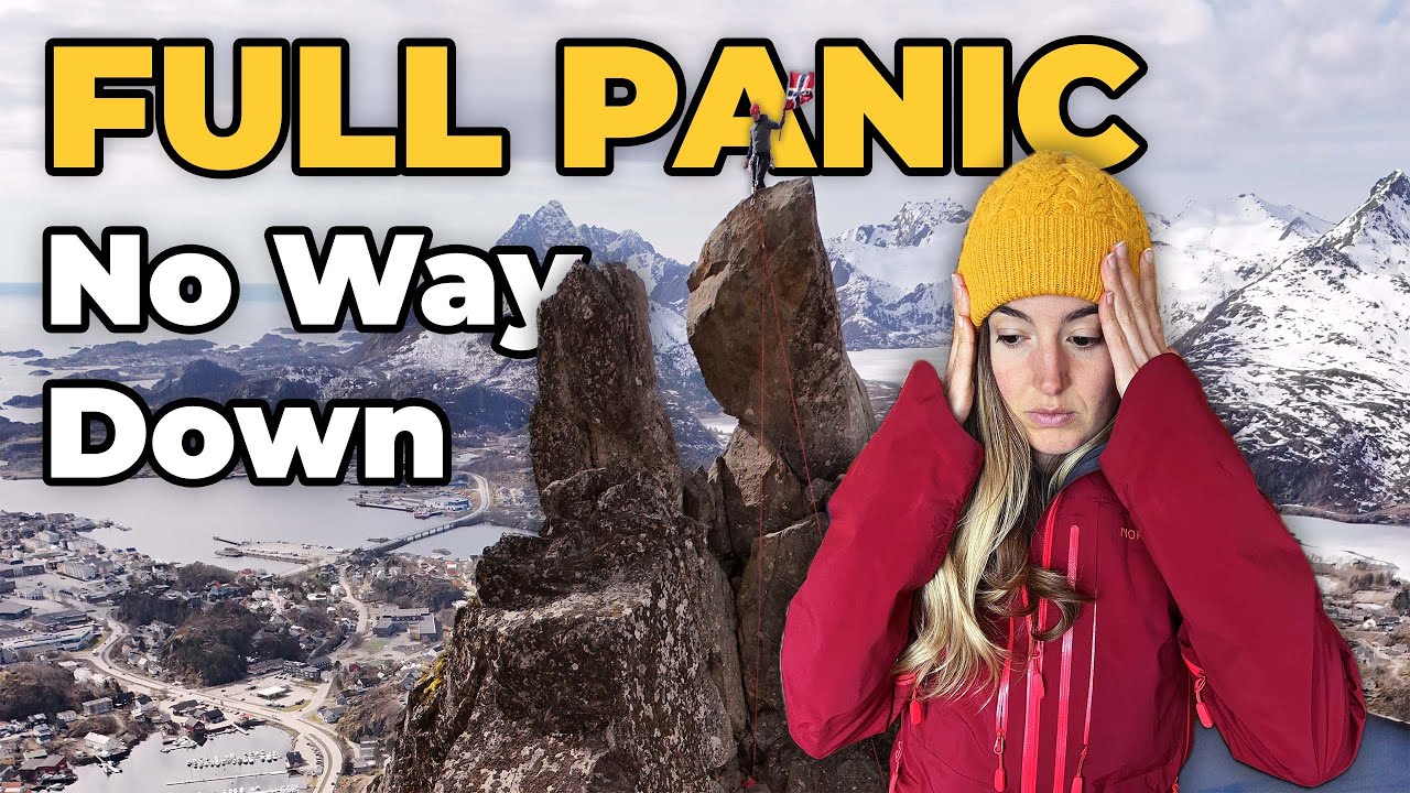 I Panicked on a Mountain in Lofoten – Hike Gone Wrong! Svolvaergeita