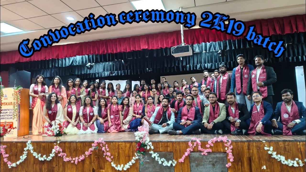 Convocation ceremony 🎓 2K19 batch Heart melting floor tod dance State Ayurvedic college lucknow ✨