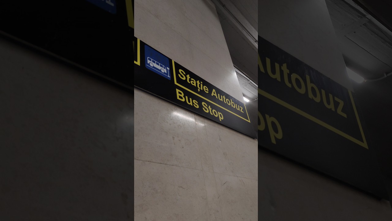 Bus stop in Otopeni airport Bucharest to the city #bucharest #airport #romania #travel #traveling