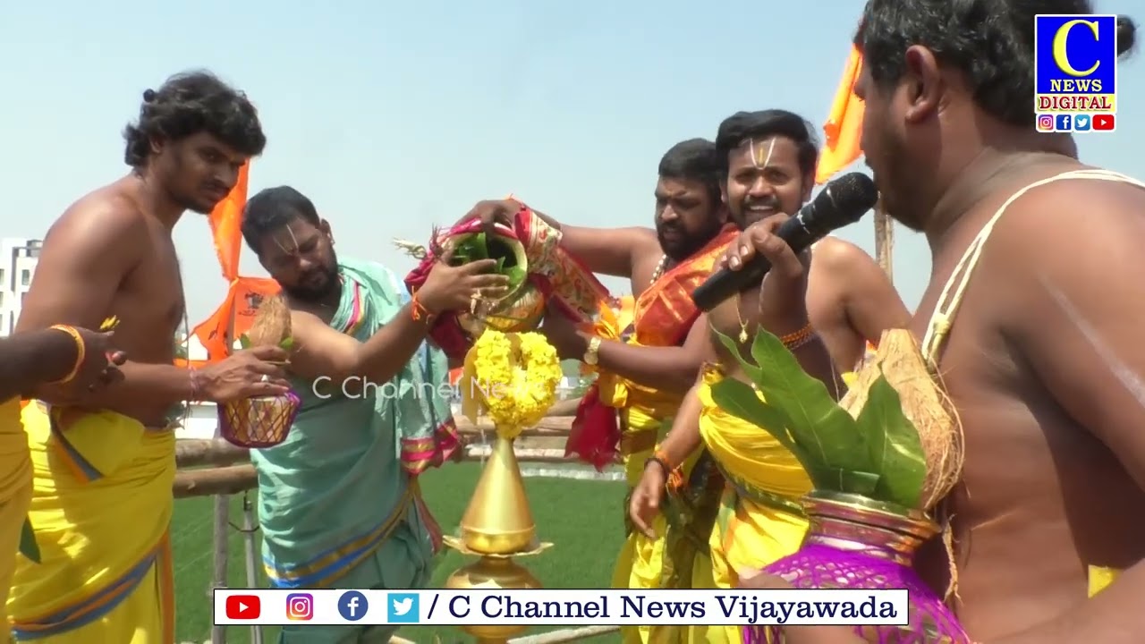 The celebrations are beingheld with great pomp and show underthe leadership former MPP Devineni Raja