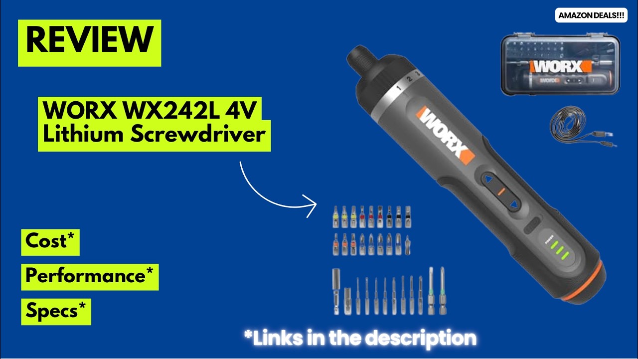 WORX WX242L Cordless Screwdriver Review 🔥 Best Electric Screwdriver for DIY, Furniture Assembly