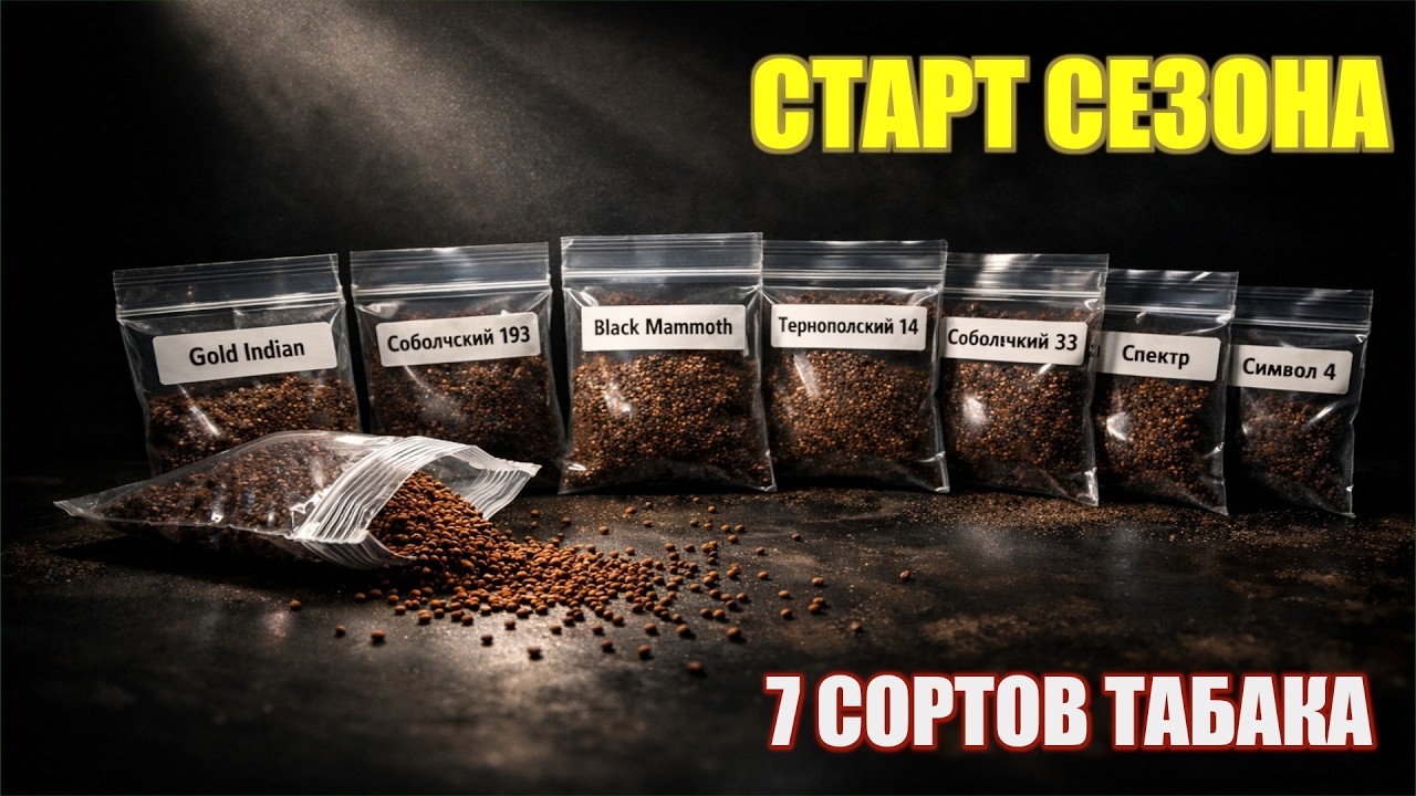 СЕЮ 7 СОРТОВ ТАБАКА | Сезон 2026 начался
