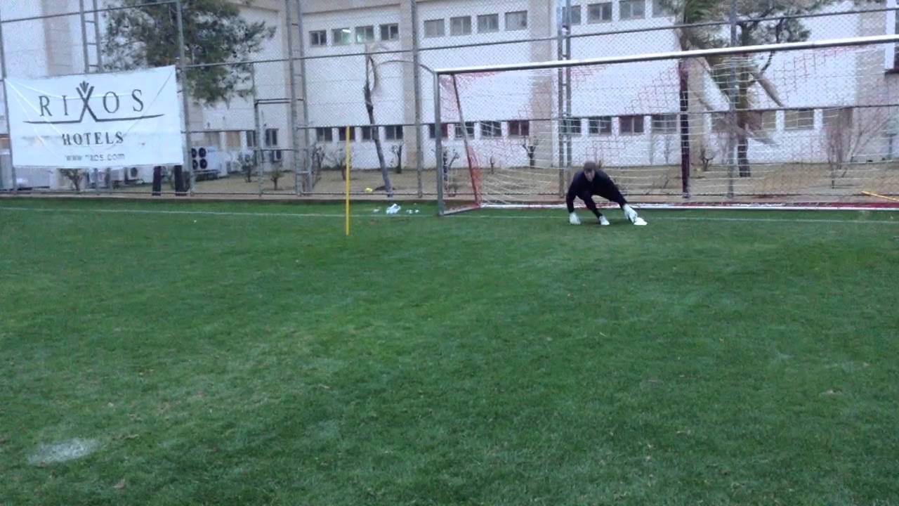 KEEPERtraining flacher + hoher Ball