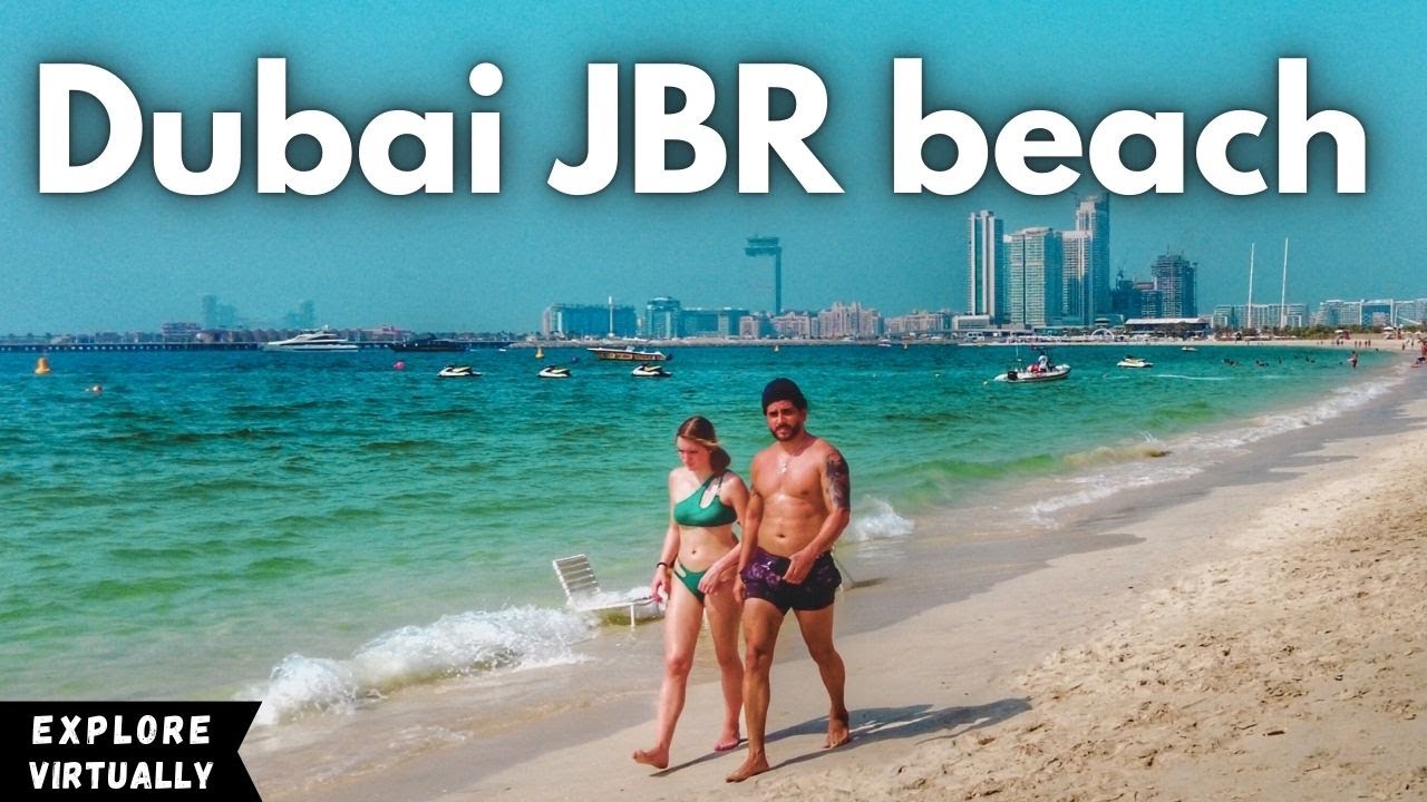 [4K] Dubai JBR beach complete walking tour | Tourist attraction | Dubai's best places to visit