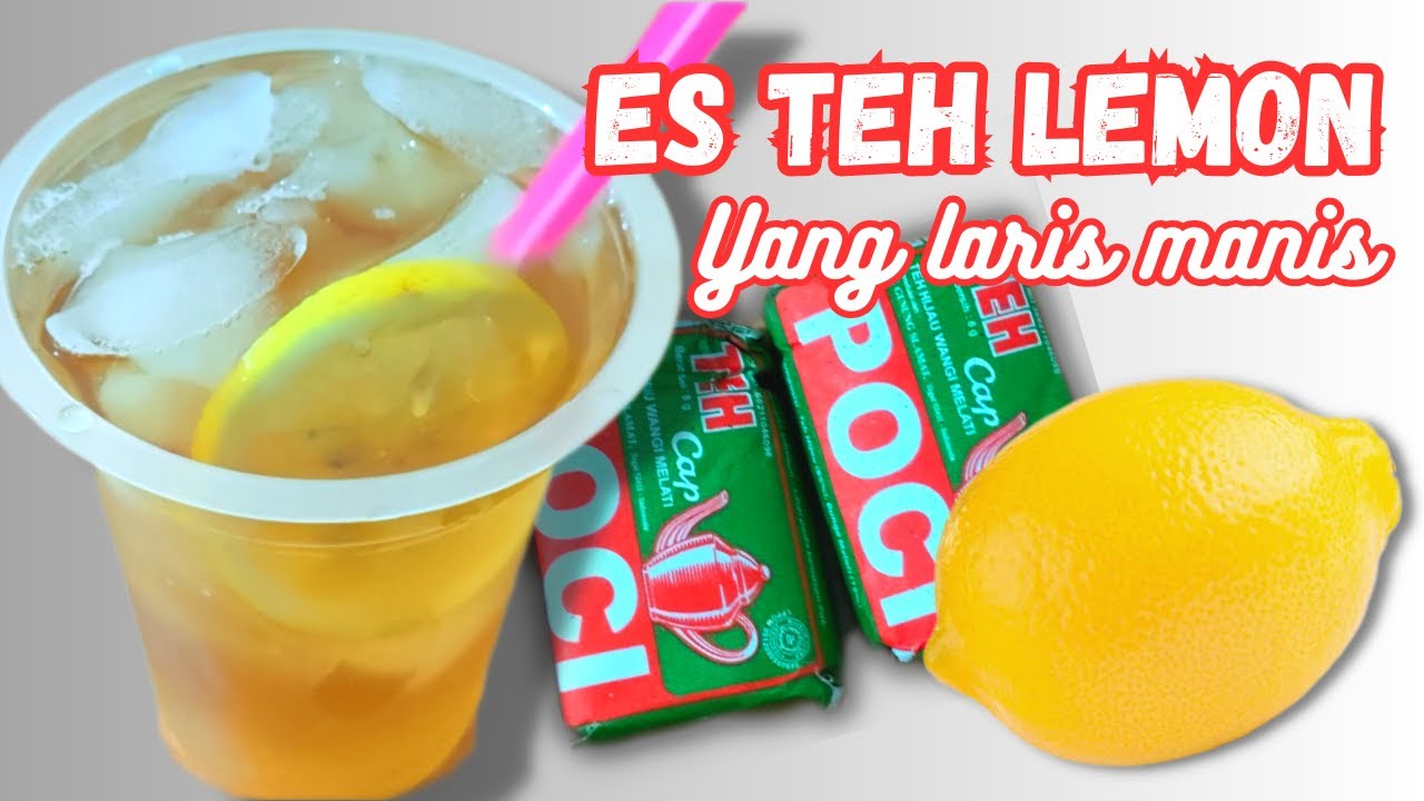 BONGKAR CARA MEMBUAT ES TEH MANIS RASA BUAH LEMON / ES LEMON TEA