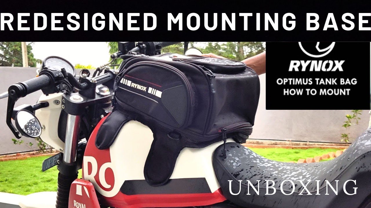 Rynox Optimus Tank Bag: New Redesigned Mounting Base | Royal Himalayan Monks | Unboxing | Review