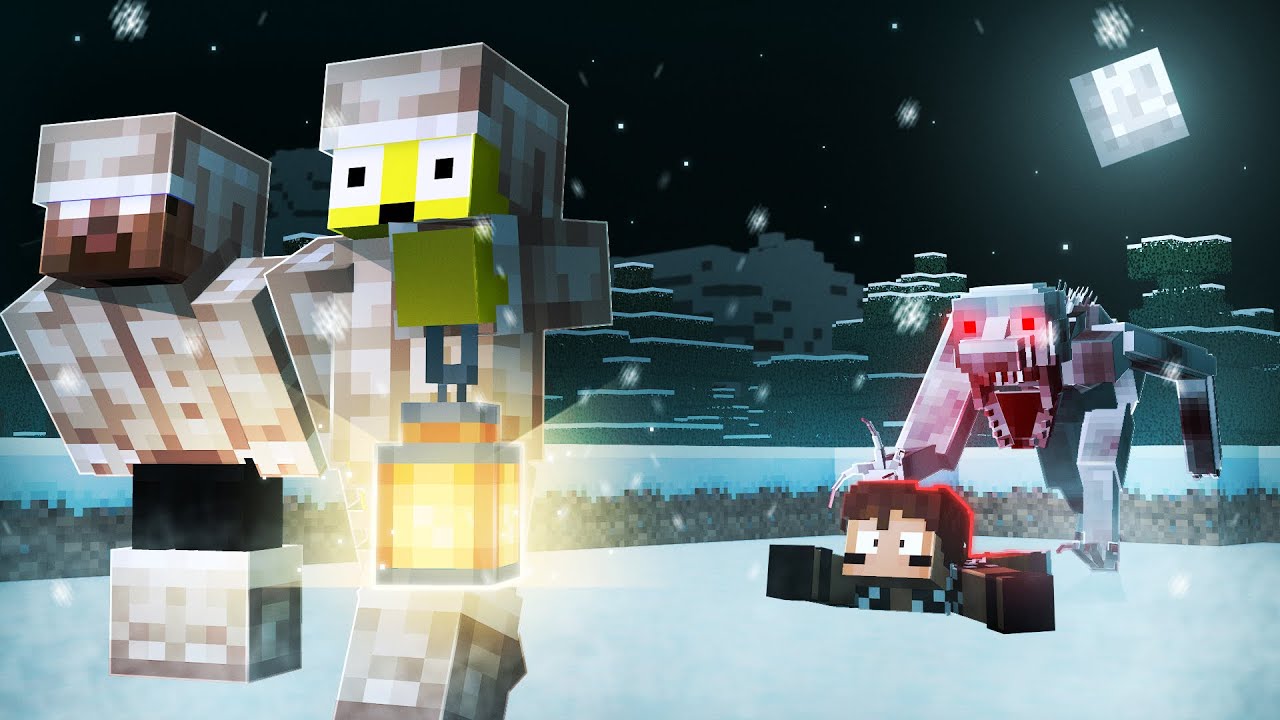 Tentamos Sobreviver ao YETI no Mundo Mais FRIO do Minecraft!