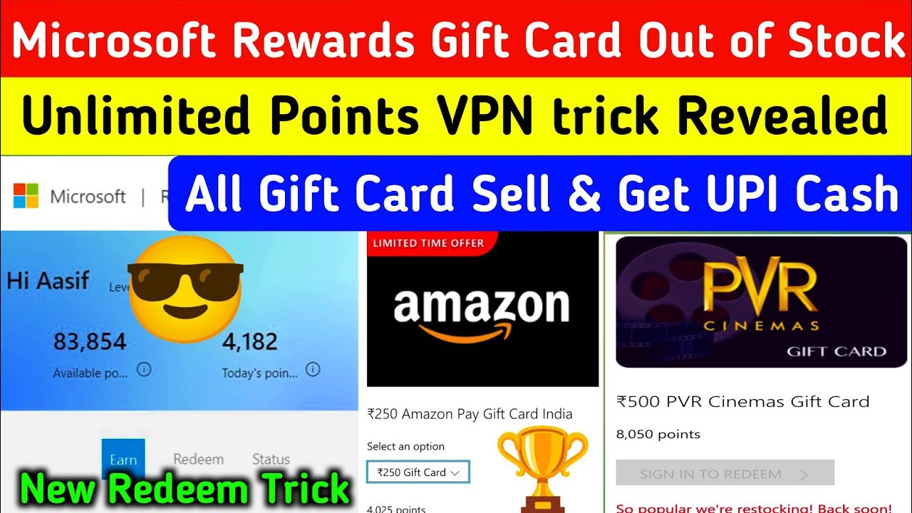 Проблема &laquo;нет в наличии&raquo; в Microsoft Rewards: новый трюк с VPN | Безлимитные баллы Bing Rewards |...