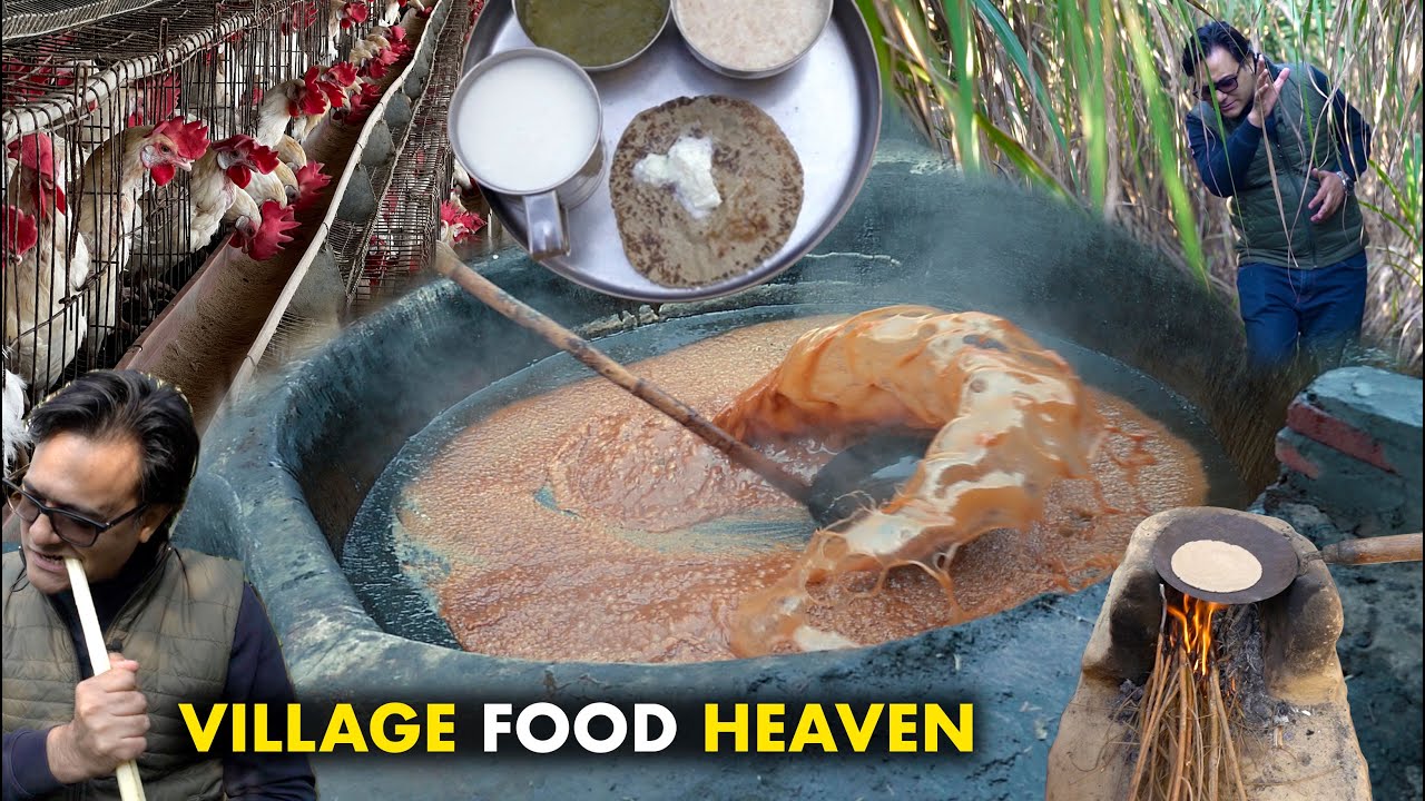 India's Biggest Jalebi | Gaon Ka Khana | Village Food Cooking | Poultry Farming | Jaggery Making