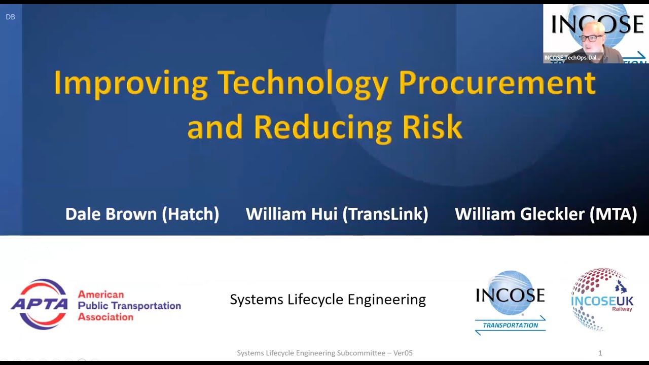 APTA SLE + INCOSE TWG + UK RIG2023 Joint Monthly Membership Meeting & Webinar Series 7 December 2023