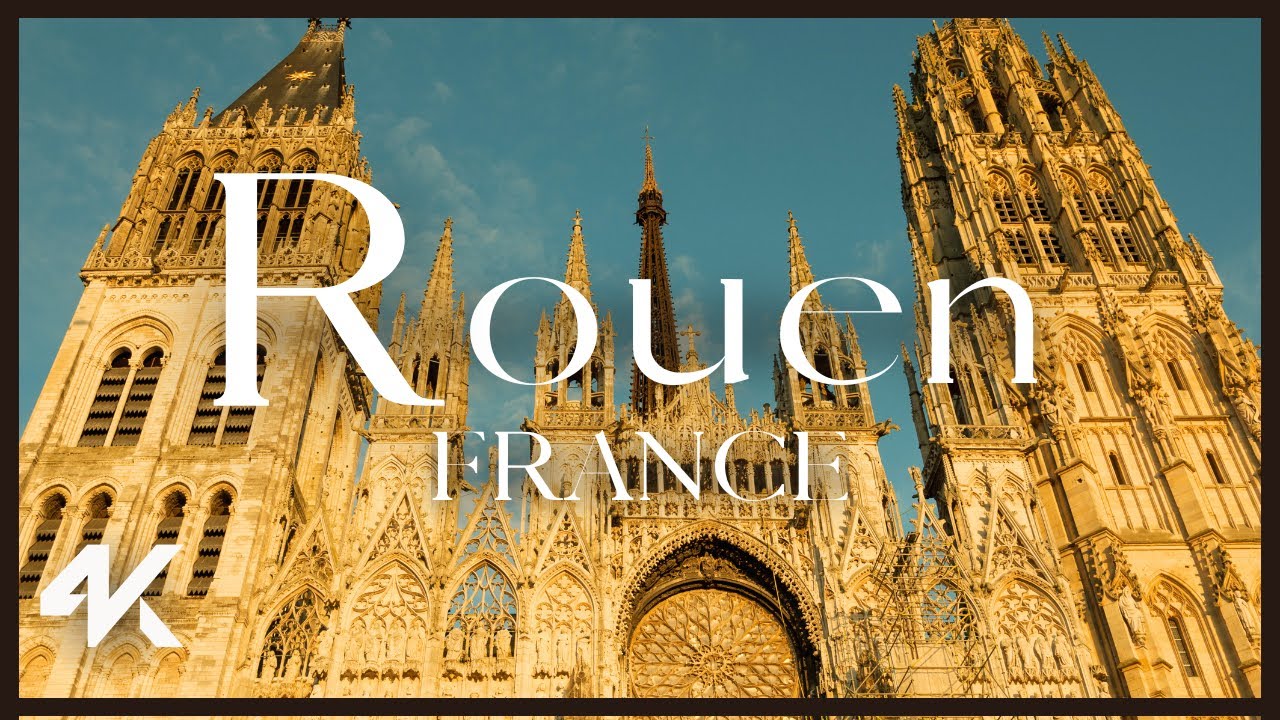 Rouen, France (Normandy) City of Churches from Above 🏰 4K Drone Footage 2025