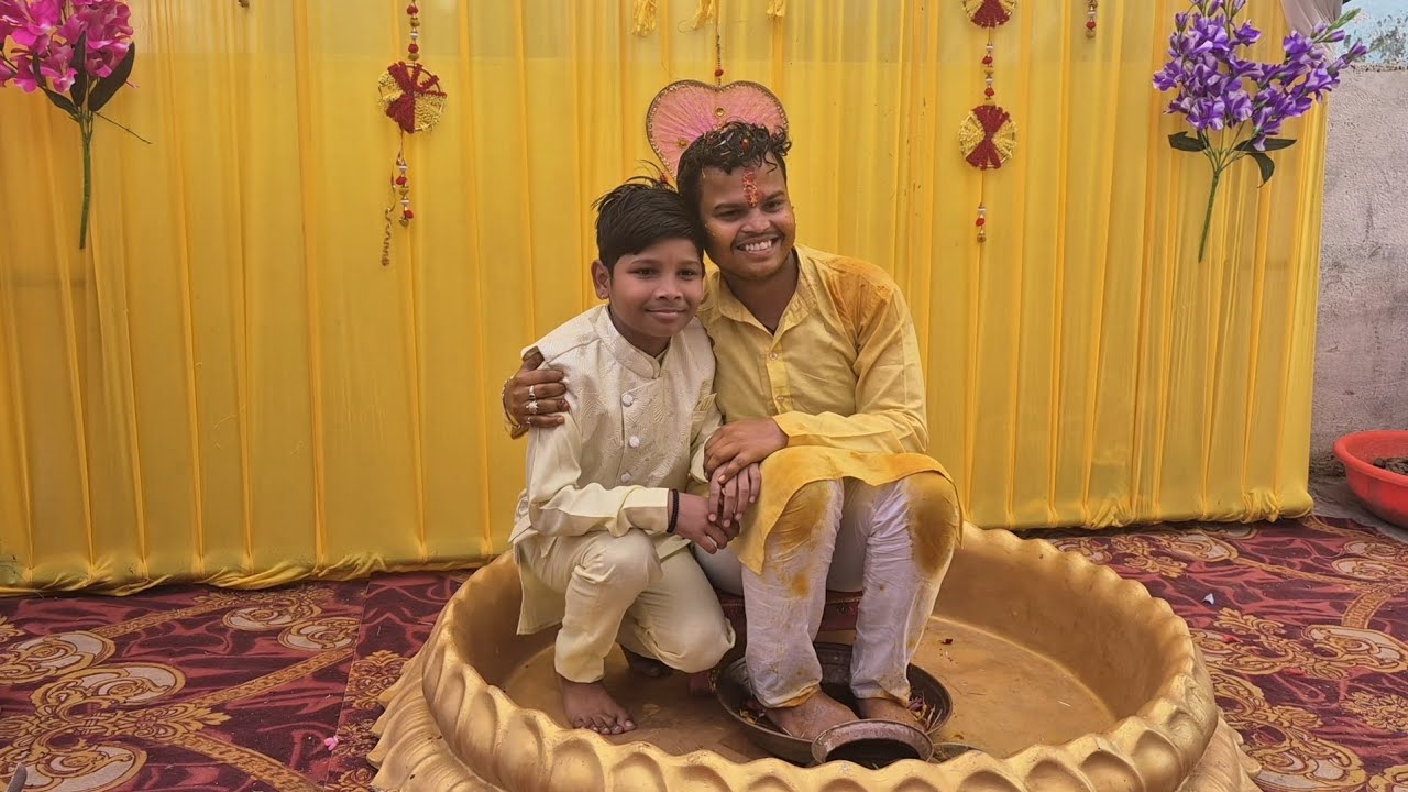 Finally chacha ki haldi ho gayi..🥰❤️ #dailyvlog #365dayschallenge 