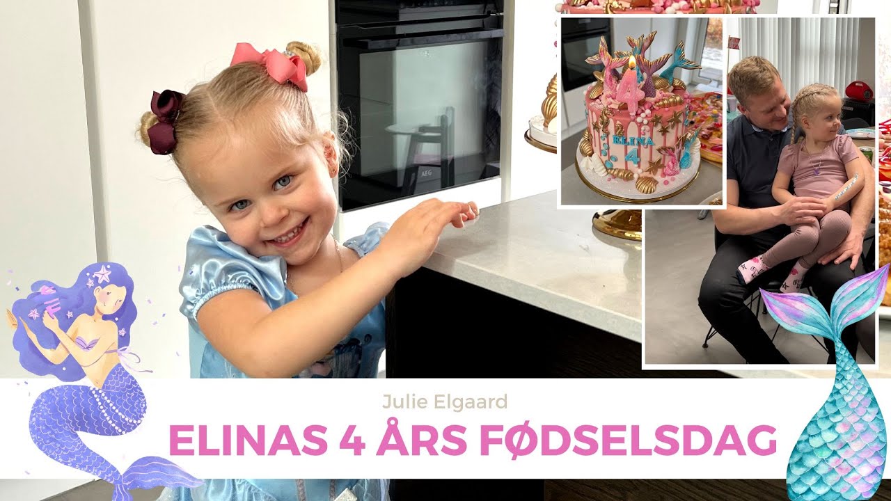 OVERRASKER MIN DATTER MED HAVFRUE TEMA TIL HENDES FØDSELSDAG! 🧜🏼‍♀️🎉 (4 ÅR)