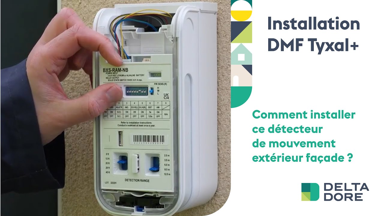 Comment installer le Détecteur de Mouvement Extérieur Façade Tyxal + ?