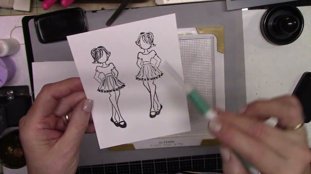 Reverse Stamping with Altenew Stamping Wheel vs Rubber Gasket