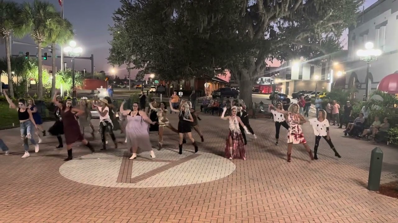 Thriller flash mob! Neon Moon Saloon, Arcadia, Florida 