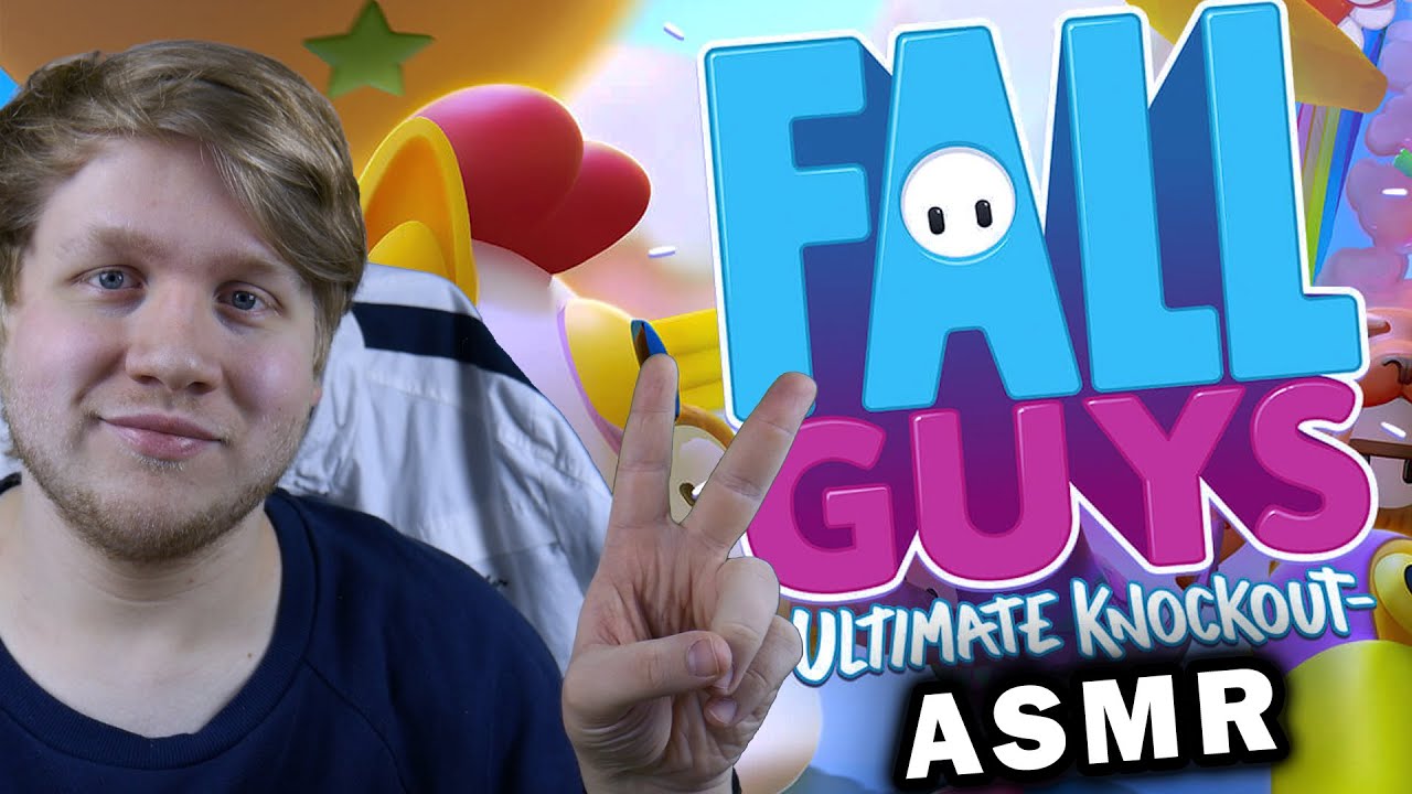 ASMR | Relaxed FALL GUYS rounds | My first VICTORY? in German
