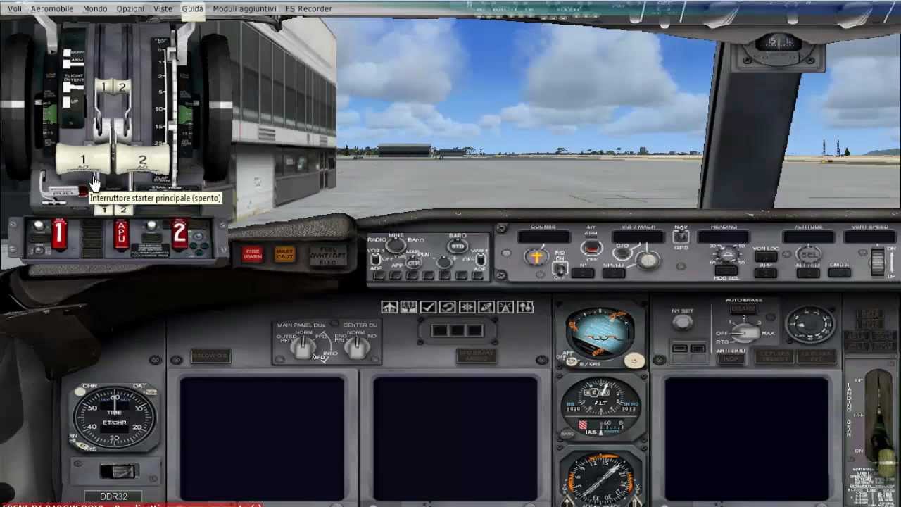 Guida Volo IFR su Flight Simulator X in Italiano - parte 2 (Operazioni al Gate)