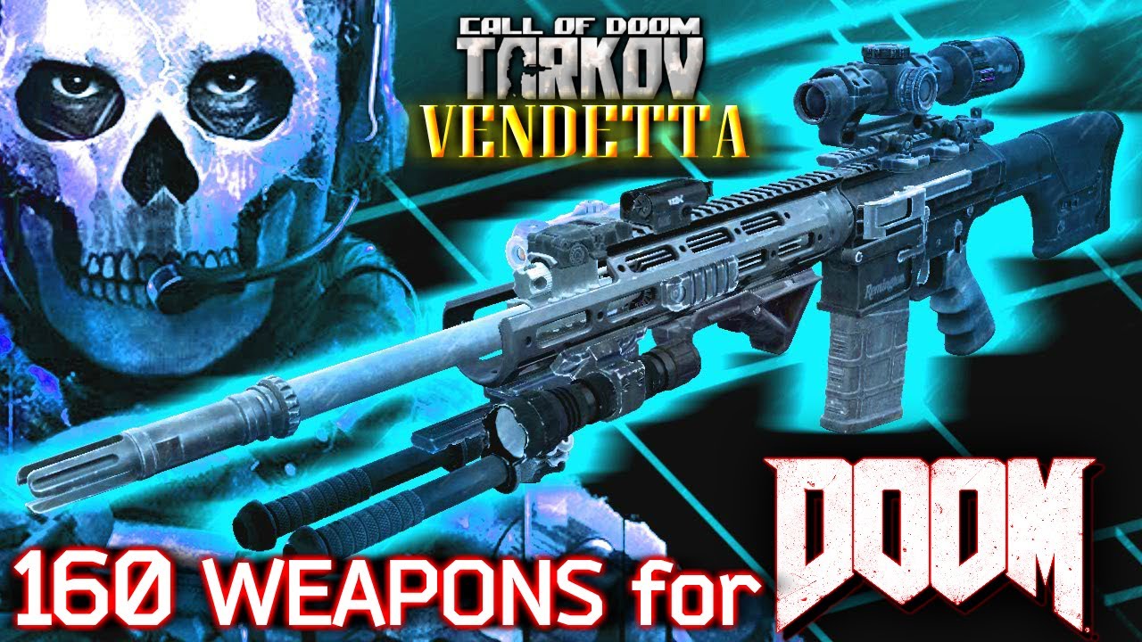 New Weapon Showcase (WIP)| The BIGGEST 160 Weapon MOD for DOOM(1993)| CALL OF DOOM:TARKOV - VENDETTA