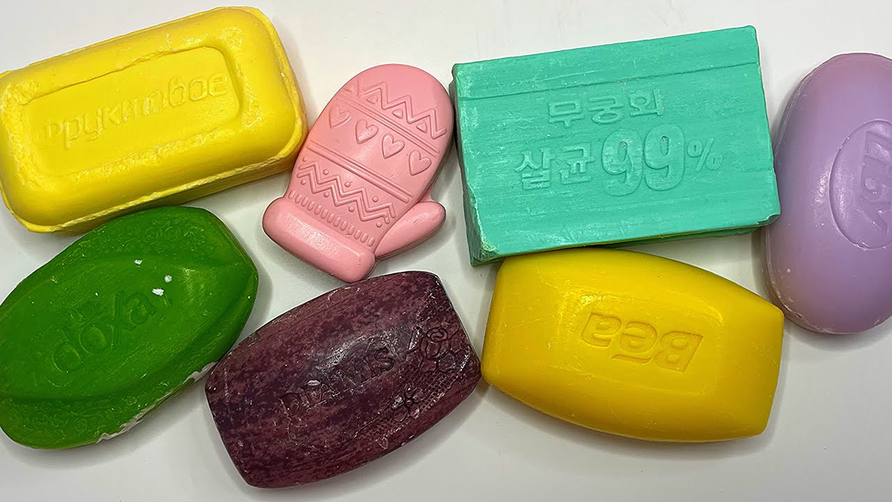 Compilation Asmr Soap Cutting / Crunchy soap / Relaxing Sounds / Asmr No Talking / Cutting dry soap