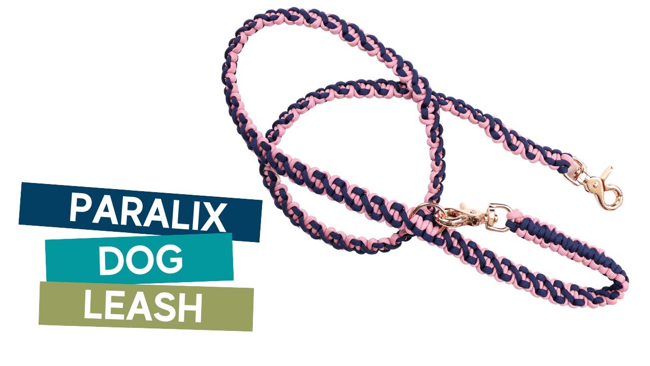 HOW TO MAKE A PARACORD DOG LEASH TUTORIAL // paralix paracord weave