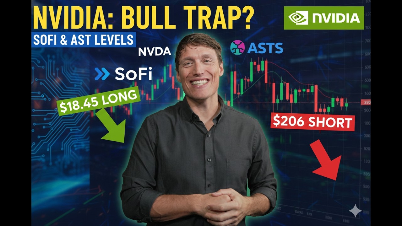 SoFi, ASTS, & NVIDIA Technical Analysis | Key Support & Resistance Levels