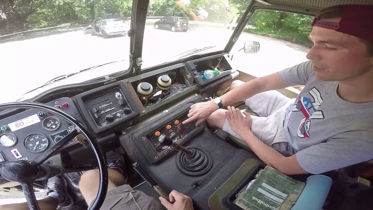 Driving a Swedish Millitary Vehicle for the First Time