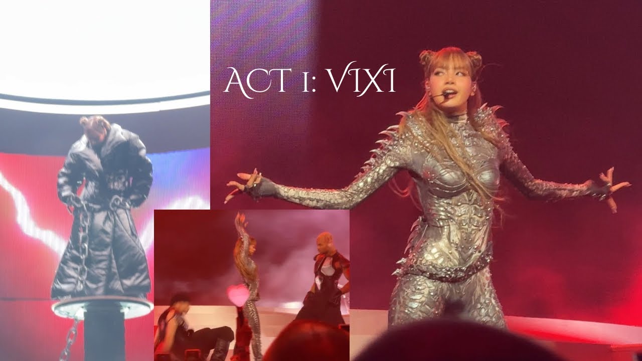 [4K]250411 직캠 LISA Alter Ego Tour LA Day 1 - ACT 1: VIXI (THUNDER, FXCKUPTHEWORLD, LALISA) W1 Fancam