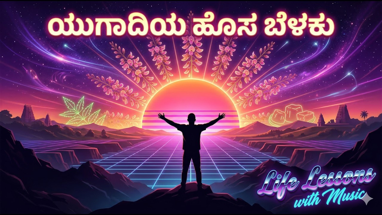 ಯುಗಾದಿಯ ಹೊಸ ಬೆಳಕು|Yugadiya Hosa Belaku -Inspirational Kannada Synthpop Song| Life Lessons with Music