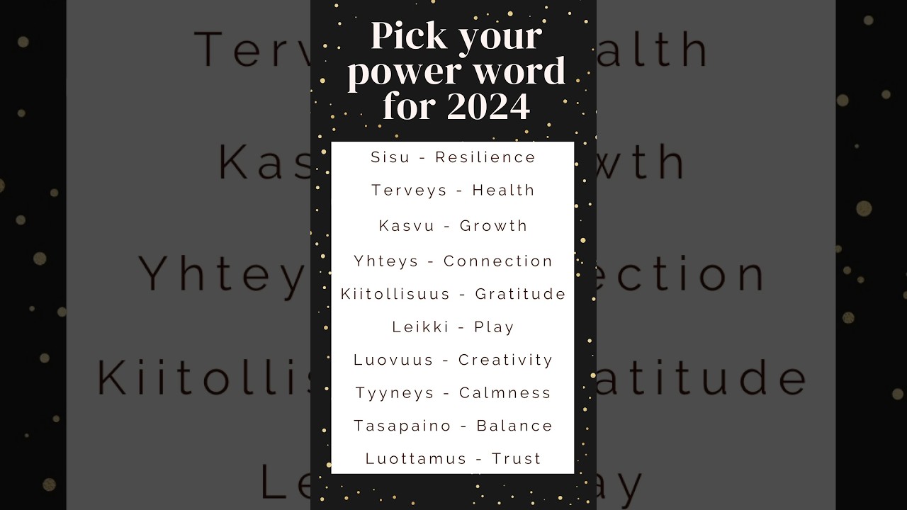 What will your Finnish power word for 2024 be?✨🧡 #newyear2024 #finnishlanguage