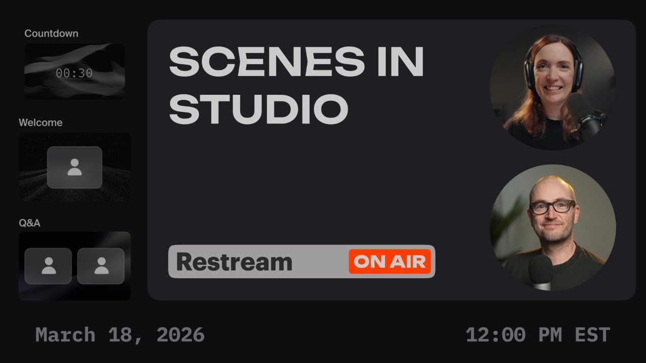 📺Scenes in Studio: Run Your Show Like a Slide Deck