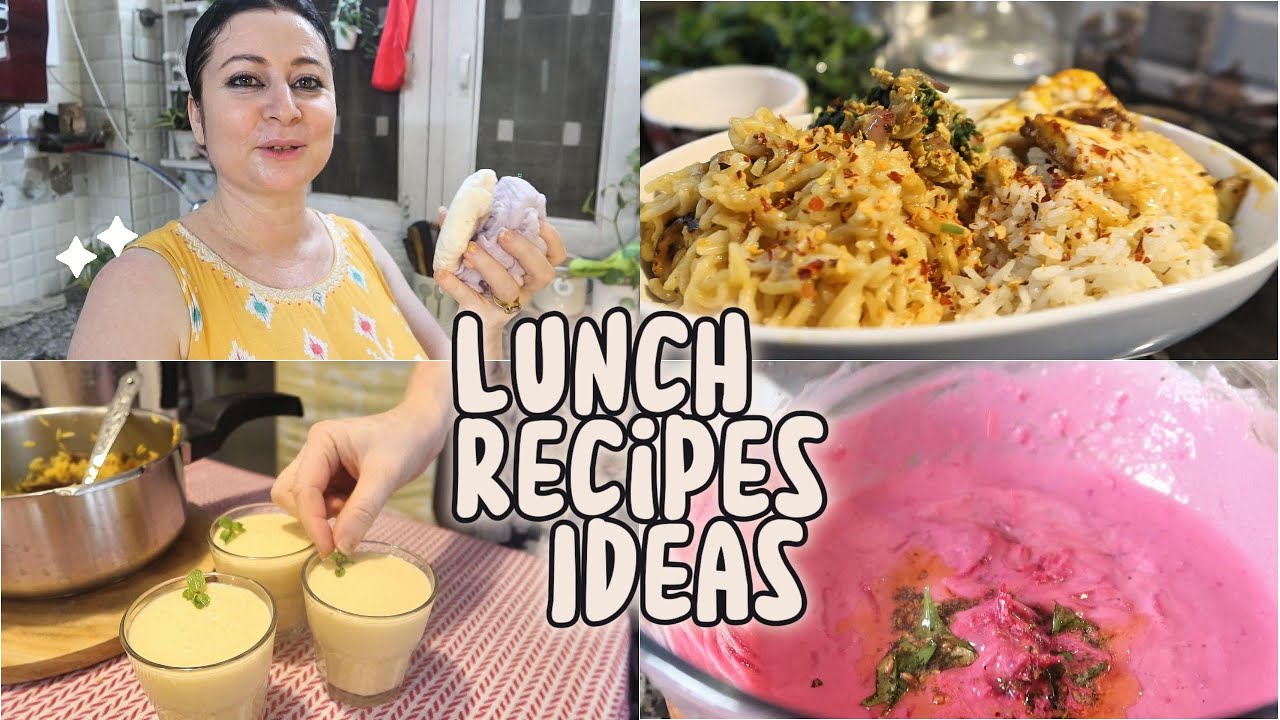🌼Indian Mom's Neelam Lunch Recipes / Paneer/ Pink Raita/ Mango Lassi from the Past