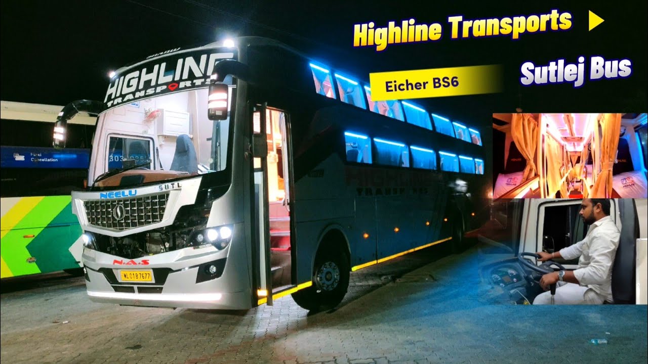 Highline Transport's Inaugural Bus Trip from Chennai to Bengaluru | Bus Cabin Ride