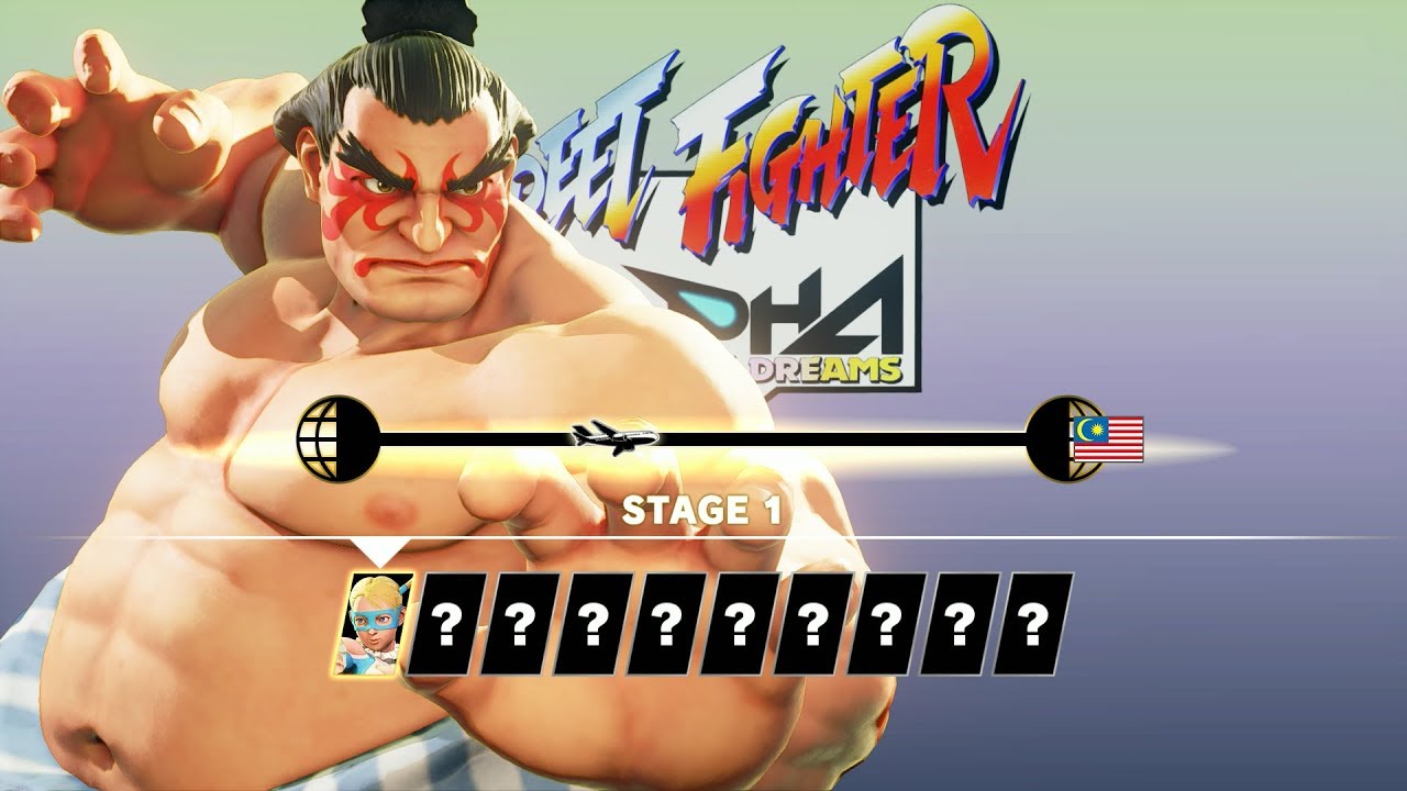 SFV AE - E. Honda Arcade Mode (Full) [Street Fighter Alpha Path]