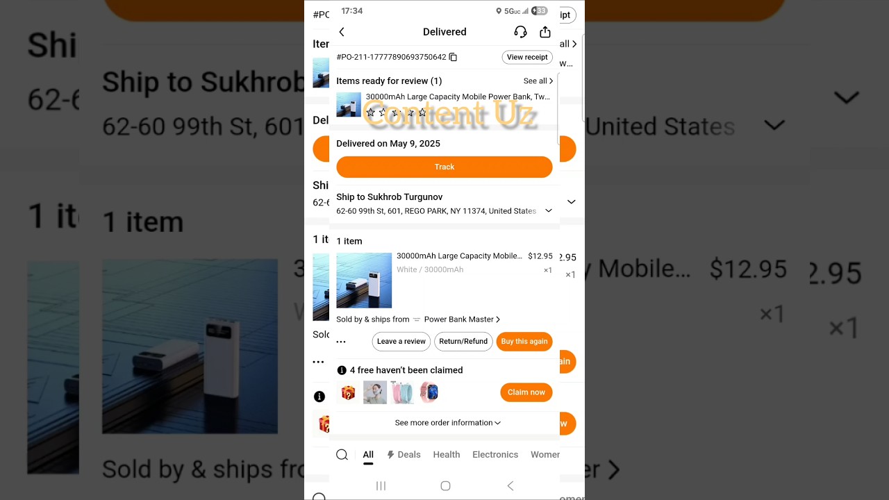 Temu Power bank #nycfoodtour #funny #хонайфуруши #christmasinny #automobile #харидуз #fruit #travel