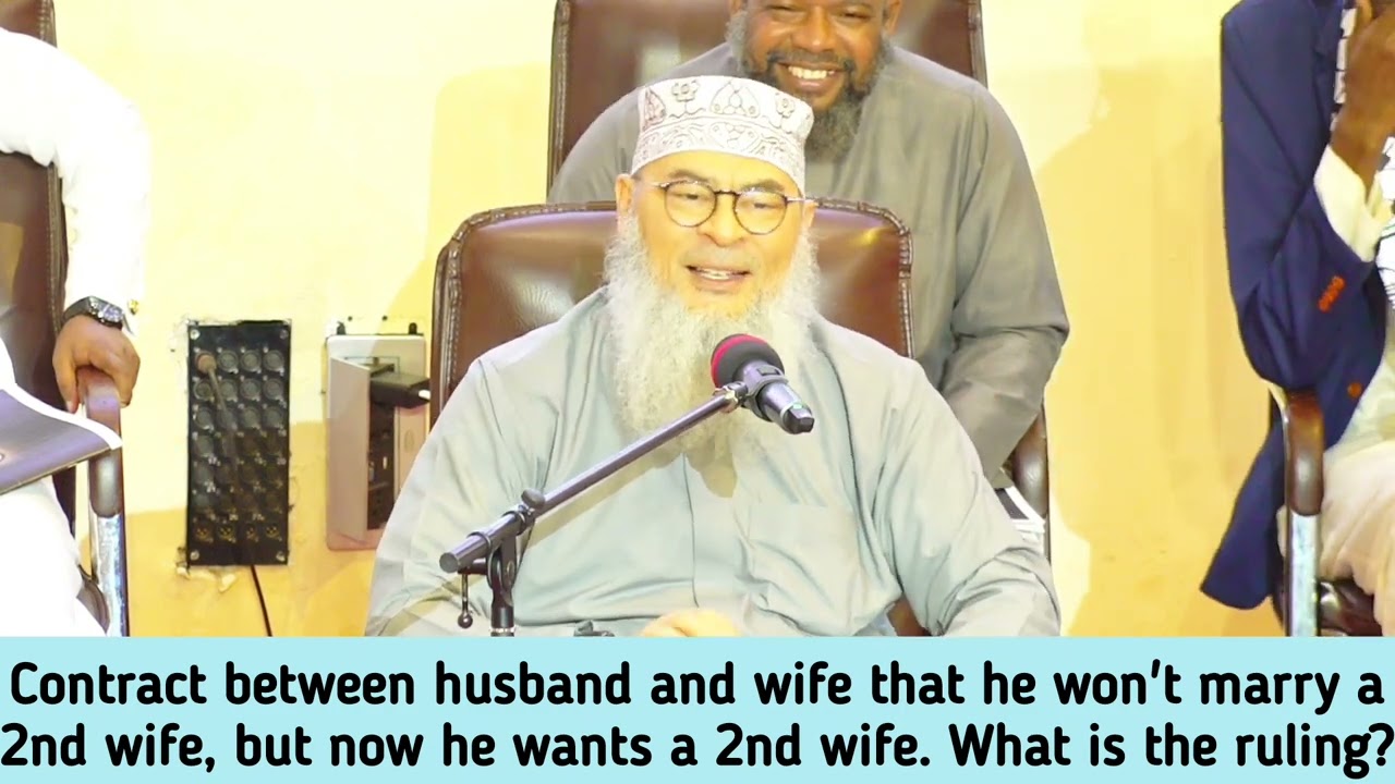 Contract between husband wife he won't take 2nd wife Now he wants 2 What's the ruling assim alhakeem
