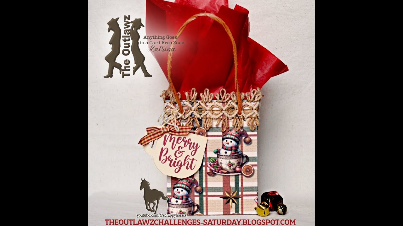 Cup of Holiday Cheer Bag made in Cricut Design Space