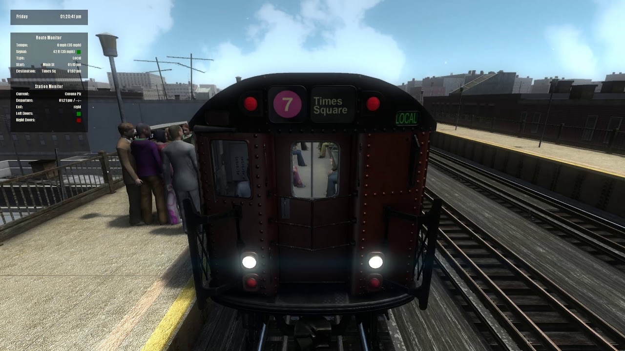 World Of Subways 4 / New York 7 Line: (7) Local Line (Part 1 / Day Shift)