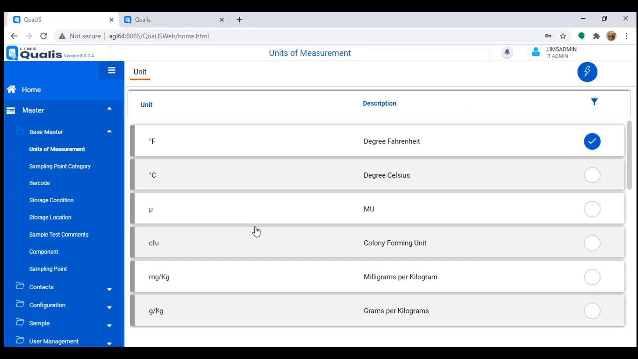 Qualis LIMS System Demo