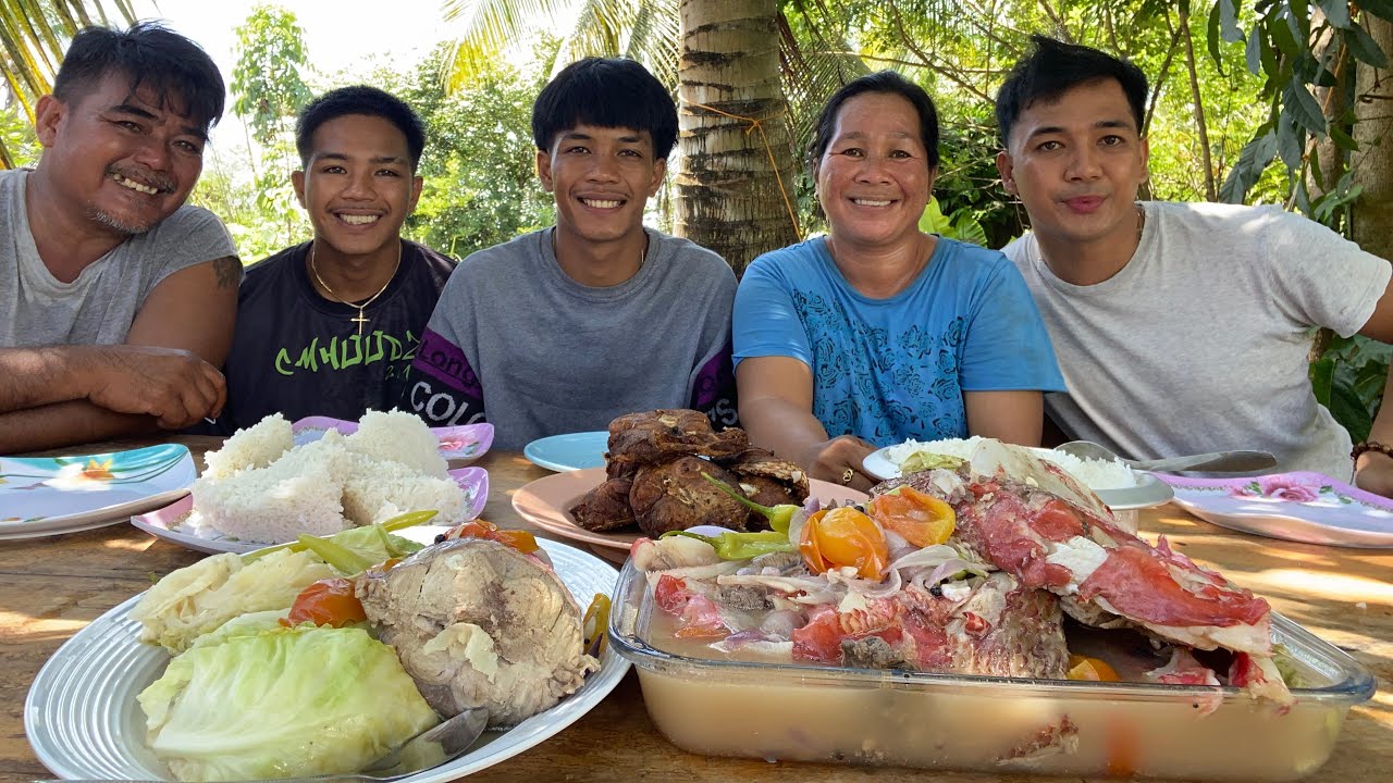 MUKBANG 10KILO DAMBUHALANG ISDA GRABE TO HALOS DI MAUBOS HULI NI TATAY SA PANGINGISDA