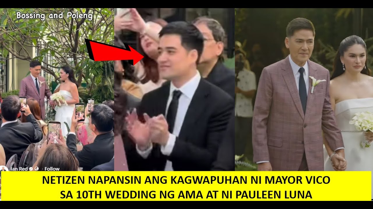 MAYOR VICO SOTTO SPOTTED ANG KAGWAPUHAN SA 10TH WEDDING ANNIVERSARY NG AMANG SI VIC AT PAULEEN SOTTO