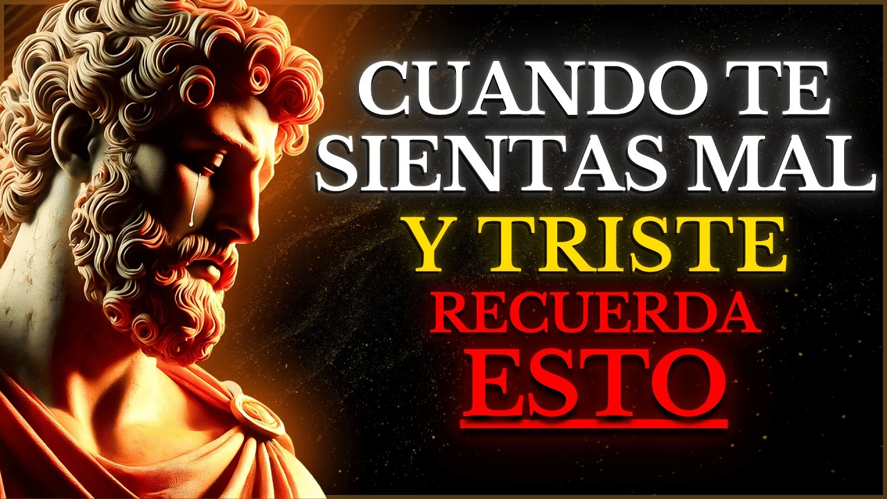 Cómo Enfrentar la TRISTEZA Sin Que Nadie lo Note e Iluminar los Días Más Oscuros | ESTOICISMO