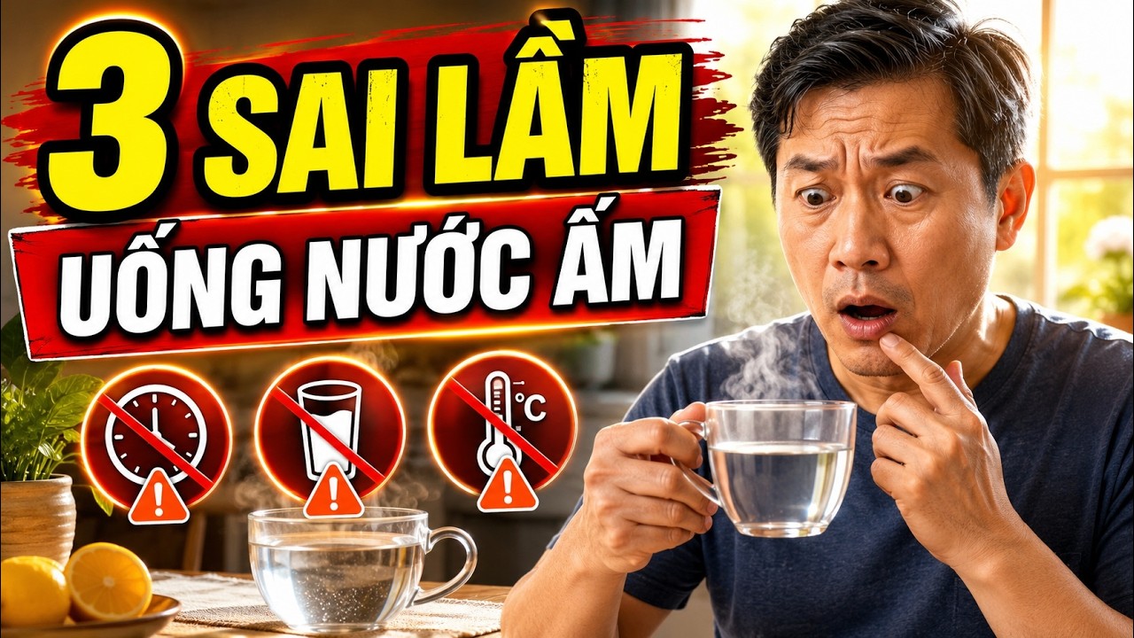 3 Sai Lầm NGHIÊM TRỌNG Khi Uống Nước Ấm Mỗi Sáng