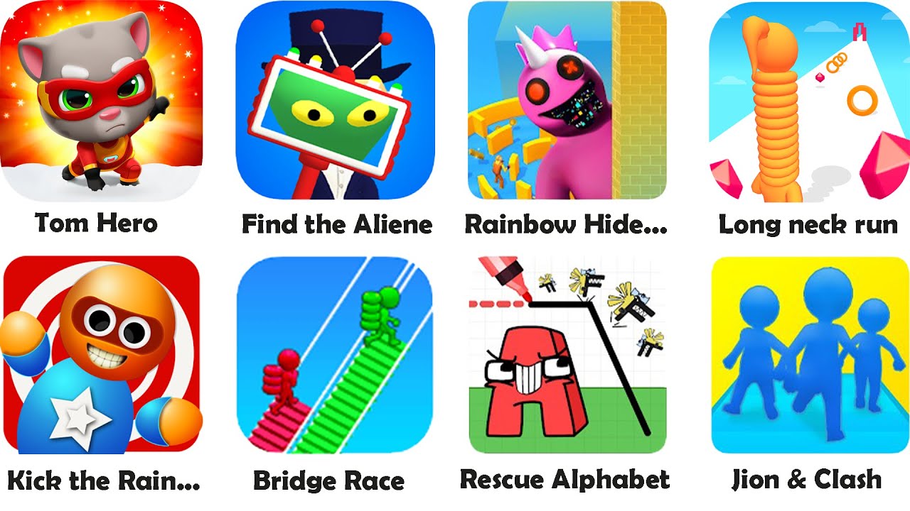 tom hero, find the alien, rainbow hide - gameplay2